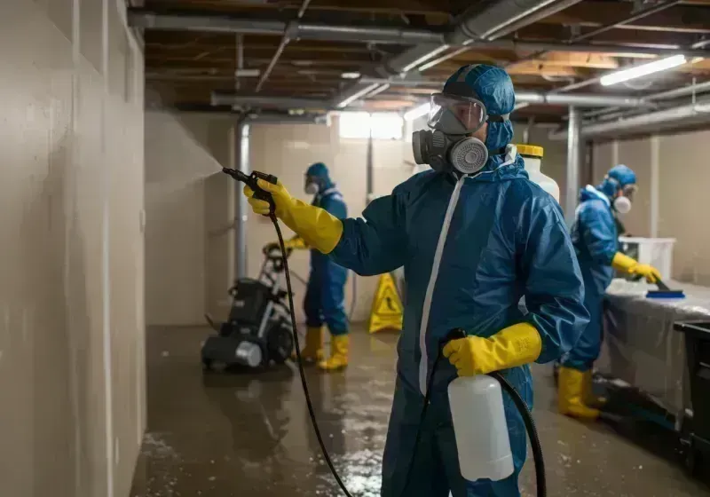 Basement Sanitization and Antimicrobial Treatment process in Rosemont, IL