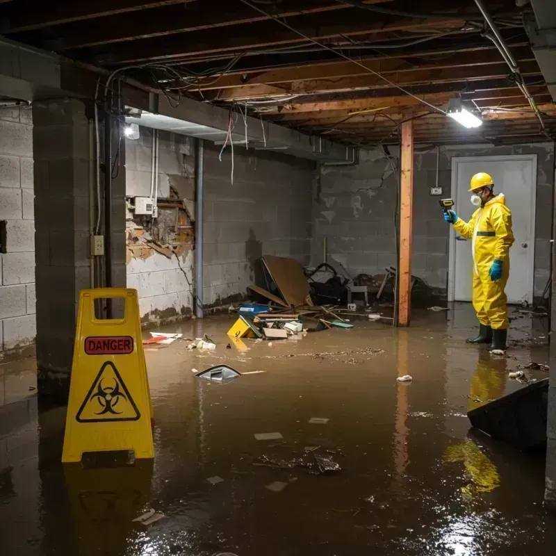 Flooded Basement Electrical Hazard in Rosemont, IL Property